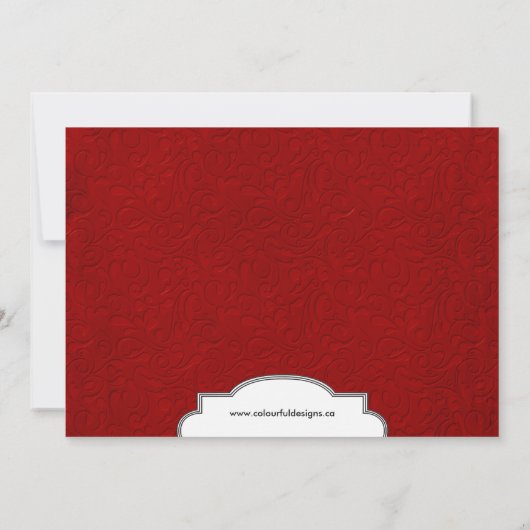 Save the Date ~ Hochzeitsvorlage (Rückseite)