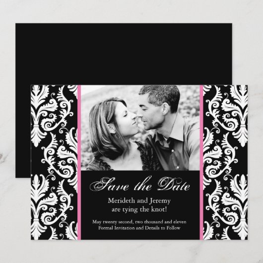 Save the Date ~ Hochzeitsvorlage (Vorne/Hinten)