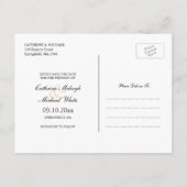 Save the Date Hochzeitvögel Postkarte (Rückseite)