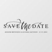Save the Date Hochzeitwagen Fensteraufkleber (Blatt)