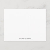 Save the Date Horizon Postcard Ankündigungspostkarte (Rückseite)