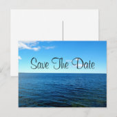 Save The Date Horizon Postkarte (Vorne/Hinten)