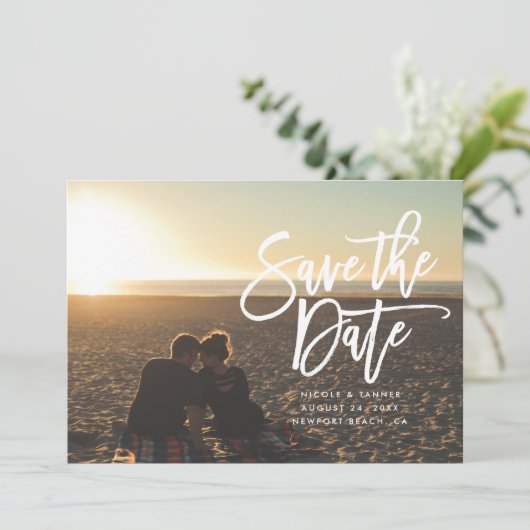 Save the Date, horizontal, Landschaft Date (Stehend Vorderseite)