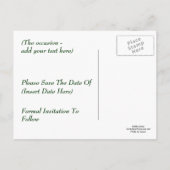 Save the Date Hübsches Llama Foto Postkarte (Rückseite)