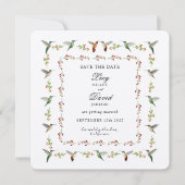 Save the Date Hummingbird (Vorderseite)