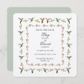 Save the Date Hummingbird (Vorne/Hinten)