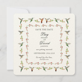 Save the Date Hummingbird