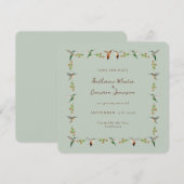 Save the Date Hummingbird Card (Vorne/Hinten)