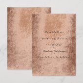 Save the Date Hütte Kupfer Rose Gold (Vorne/Hinten)