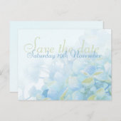 Save the Date Hydrangea-Postkarte Ankündigungspostkarte (Vorne/Hinten)