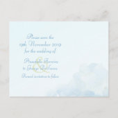 Save the Date Hydrangea-Postkarte Ankündigungspostkarte (Rückseite)