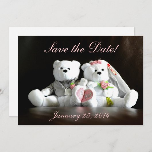 Save the Date - ich mache Bären (Vorne/Hinten)