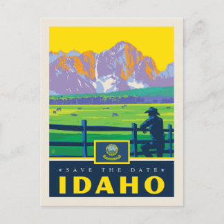 Save The Date | Idaho Einladungspostkarte