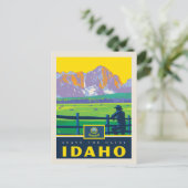 Save The Date | Idaho Einladungspostkarte (Stehend Vorderseite)