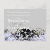 Save the Date Ihr Foto Ankündigungspostkarte (Rückseite)