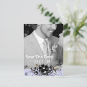 Save the Date Ihr Foto Ankündigungspostkarte (Stehend Vorderseite)