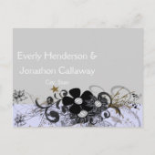 Save the Date Ihr Foto Ankündigungspostkarte (Rückseite)