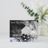 Save the Date Ihr Foto Ankündigungspostkarte (Stehend Vorderseite)