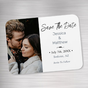 Save the Date, Ihr Foto und Ihre Informationen Magnet