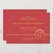 Save the Date im indischen Stil (Vorne/Hinten)