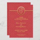 Save the Date im indischen Stil (Vorne/Hinten)