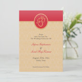 Save the Date im indischen Stil (Stehend Vorderseite)