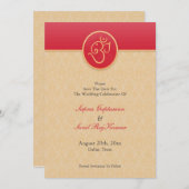 Save the Date im indischen Stil (Vorne/Hinten)