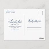 Save the Date in den Sternen geschrieben Postkarte (Rückseite)