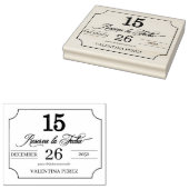 Save the Date in Spanischer Sprache für Quinceaner Gummistempel (Stempel)