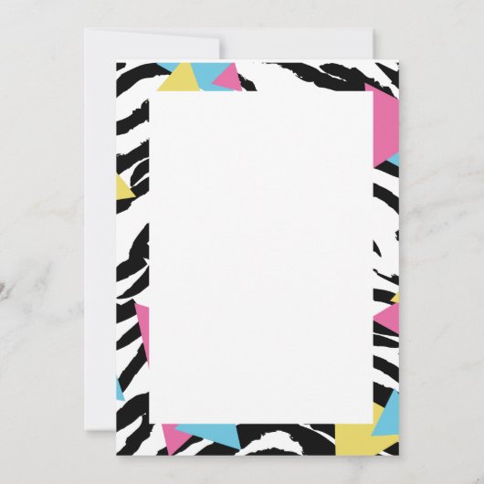 Save the Date in Stil 80 Einladung (Rückseite)