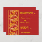 Save the Date Indian Style Card (Vorne/Hinten)