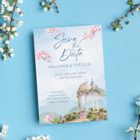 Save the Date Indianerpfauenblauer