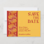 Save the Date indische Ankündigung (Vorderseite)