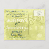 Save the Date - Individuell Ankündigungspostkarte (Rückseite)