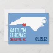 Save the Date - individuell anpassbar - North Caro (Vorderseite)
