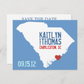 Save the Date - individuell anpassbar - South Caro (Vorne/Hinten)