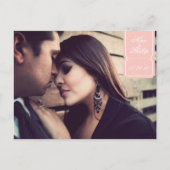 Save the Date inspiriert Vintag Ankündigungspostkarte (Vorderseite)