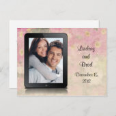 "Save the Date" iPad Ankündigungspostkarte (Vorne/Hinten)