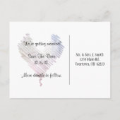 "Save the Date" iPad Ankündigungspostkarte (Rückseite)