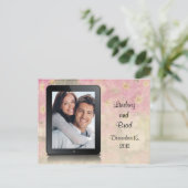 "Save the Date" iPad Ankündigungspostkarte (Stehend Vorderseite)