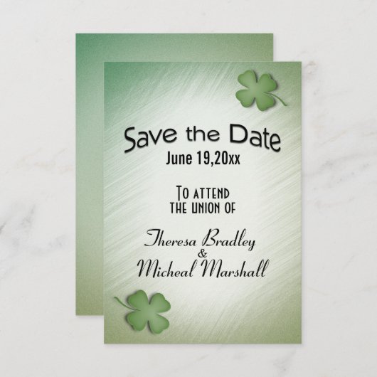 Save the Date Irish Dream Wedding (Vorne/Hinten)