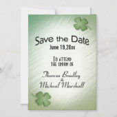 Save the Date Irish Wedding Flag Magneteinladung (Vorderseite)