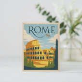 Save The Date | Italien, Rom Ankündigungspostkarte (Stehend Vorderseite)