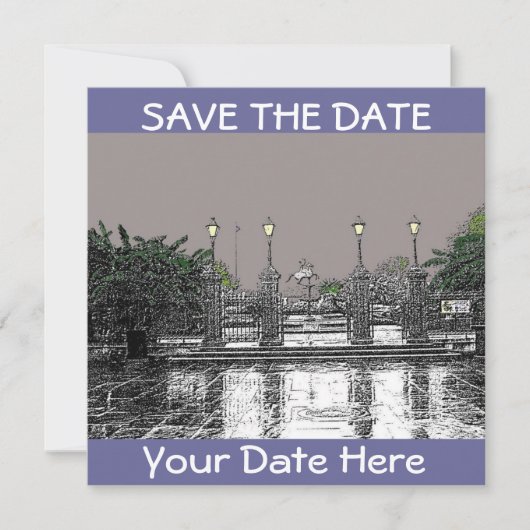 SAVE THE DATE Jackson Square New Orleans (Vorderseite)