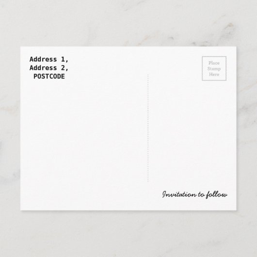 Save the Date Jam Jar Light Rustikale Postkarte (Rückseite)