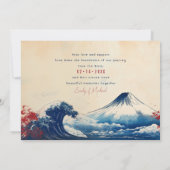 Save the Date Japonesque Harmonie mit Fuji (Rückseite)