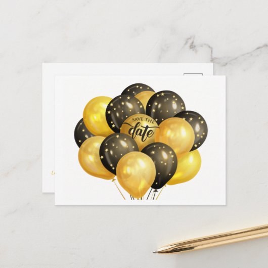 Save the Date Jede Anlässe Postkarte (Vorderseite/Rückseite Beispiel)