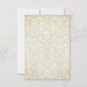 Save the Date - Jubiläum von Elfenbein Einladung (Rückseite)