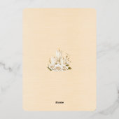 Save the Date Juni 2026 Hochzeit Folieneinladung (Rückseite)