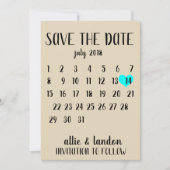 Save the Date Kalender (Vorderseite)